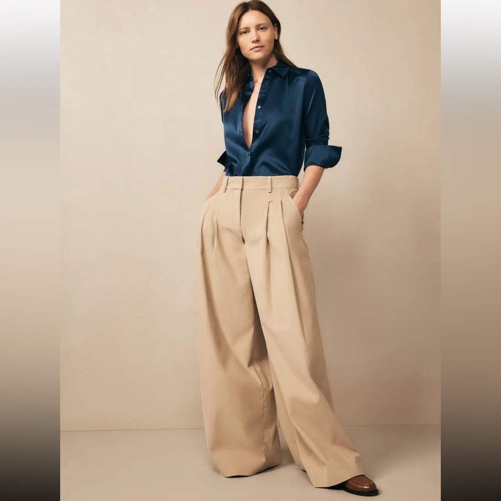 TWP Didi Pant in Corduroy Camel size 12 NWT NEW